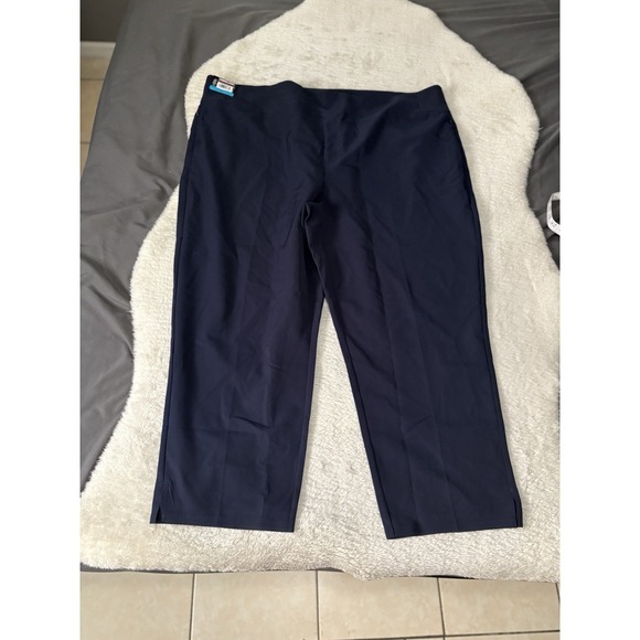 New Kirkland Women's Navy Blue Pull On‎ Pants Plus Size 2X Stretch - Picture 1 of 8